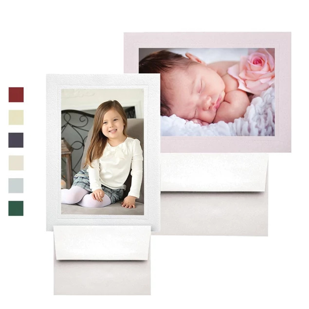 White and Pink TAP Photo Insert Cards 4x6 25pk with envelope.