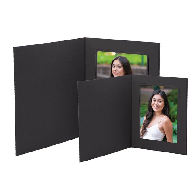 Bottom loading quick load Black/Black Profit Line Print Folder 4x6, 5x7, 8x10.