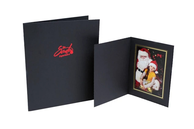 Side loading slip in Black/Gold Tyndell T-50 Portrait Folder 4x5, 4x6, 5x7, 6x4, 6x8, 7x5, 8x10, 10x8