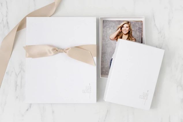 White Tyndell Portrait Box 1" 5x7, 8x10, 8x12, 11x14, 16x20 horizontal/vertical. 