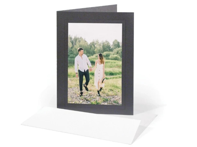 Charcoal TAP Photo Insert Cards 4x6 25pk with envelope.