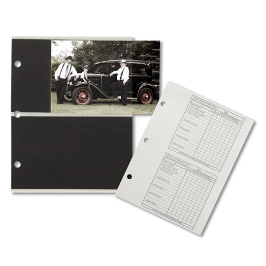 White Tyndell Nova Album Inserts and Order Forms 4x5, 4x6.