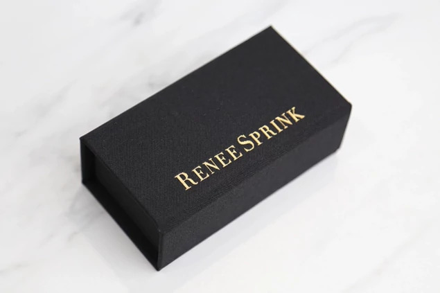 Black Tyndell Luxe Fabric Flash Drive USB Box