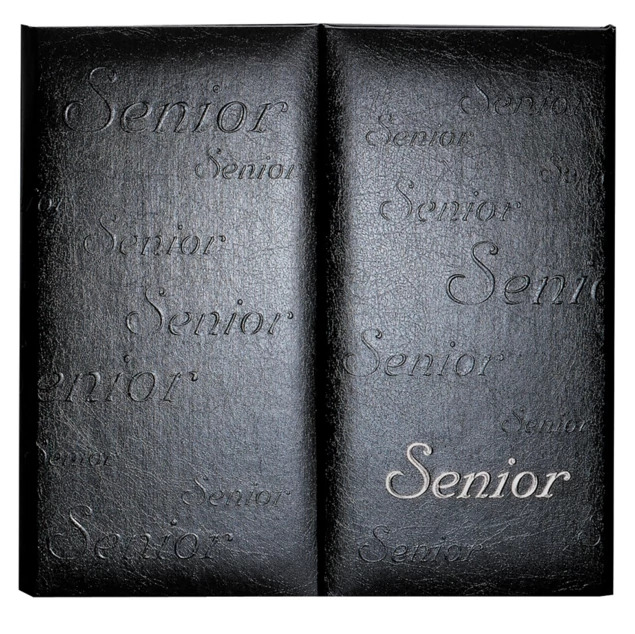 Black/Satin senior TAP Commencement Folio 4x5-8V, 4x5-8VH, 4x6-8V, and 4x6-8VH closed.