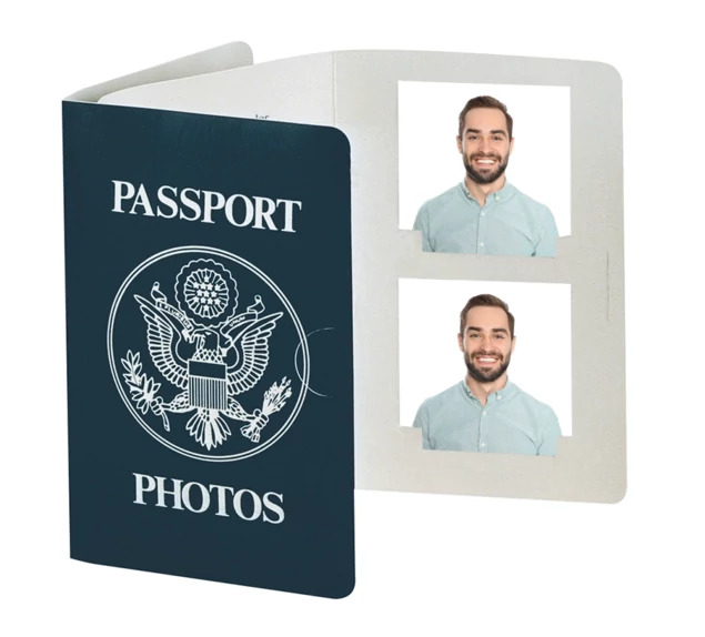Corner tuck Blue TAP Passport Folder 2x2-2.