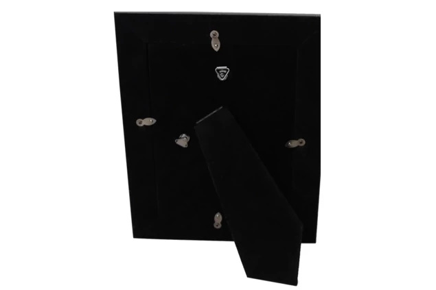 Black Wood Frame 5x7, 8x10, 10x10 with easel back and hanging triangles horizontal/vertical 