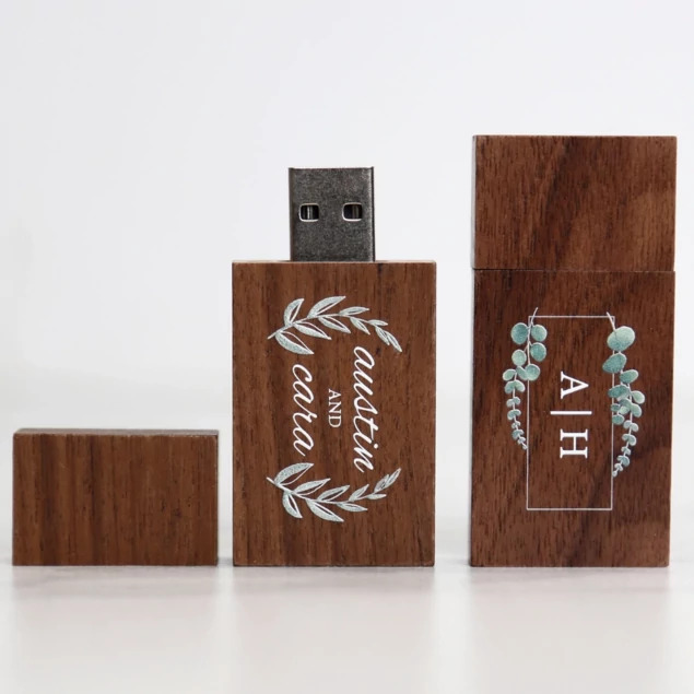 Walnut Wood Flash Drive USB 128MB, 256MB, 512MB, 1GB, 4GB, 8GB, 16GB, 64GB, 128GB