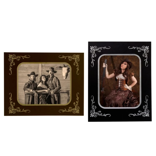 Black/Silver, Brown/Gold Tyndell Victorian Mat easel mount 5x7, 8x10 horizontal/vertical.