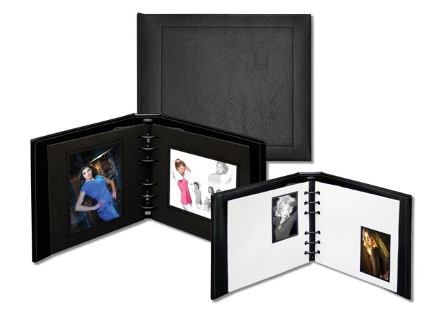 TAP Oxford Album Insert Gray 2x3 signature page and Black/Black 4x5H.