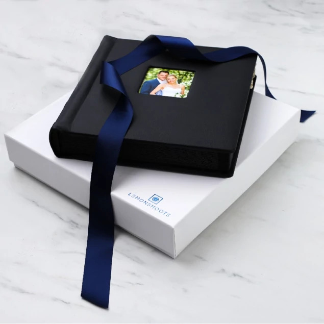 white album box soft touch portrait box