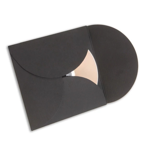 Black TAP CD Petal CD/DVD holder 4.25x4.25.