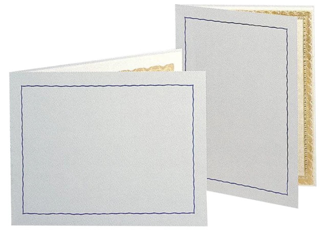 Gray/Blue TAP Gray Color Print Mount Folder 4x6, 6x4, 10x8 with acetate insert.