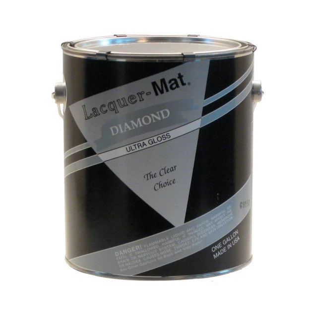 Lacquer-Mat Diamond black label gallons.