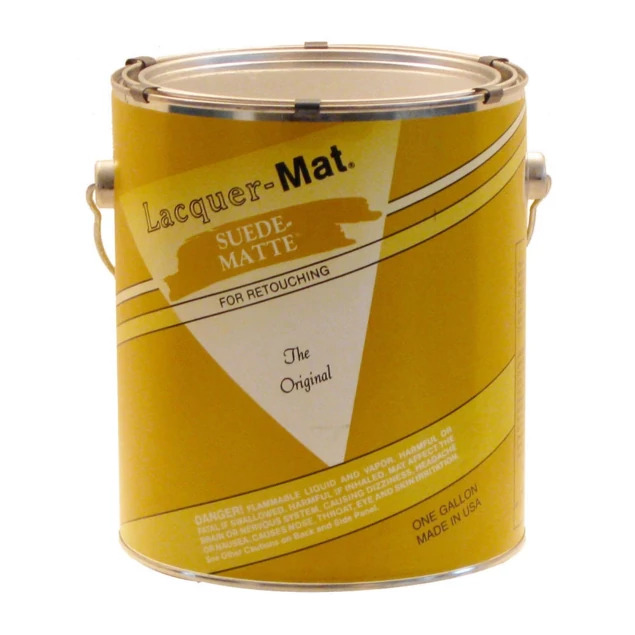 Lacquer-Mat Suede yellow label gallons.