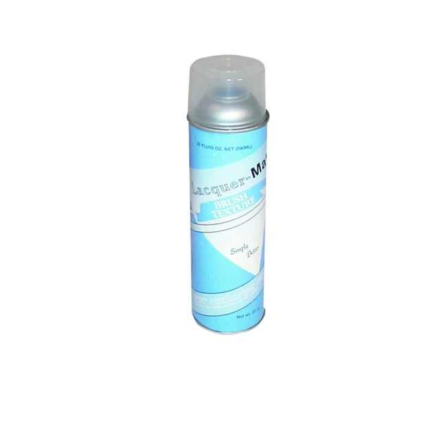 Lacquer-Mat Brush Texture blue label can.