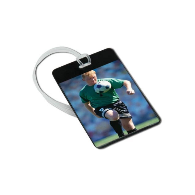 Slip in Black/Clear Tyndell Bag Tags ID cards 2.5x3.5