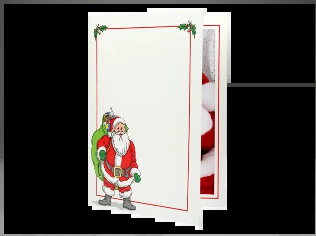 Bottom loading quick load holiday TAP Santa Folder 4x6 and 5x7 cover.