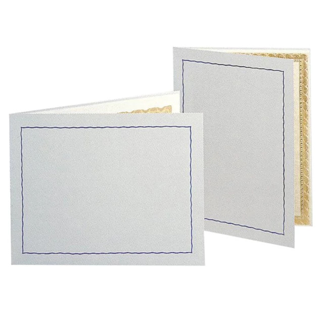Gray/blue TAP Gray Color Print Mount Folder 11x8.5 with acetate insert.