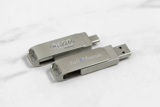 CLÉ USB-A USB-C DUAL 32GB METAL