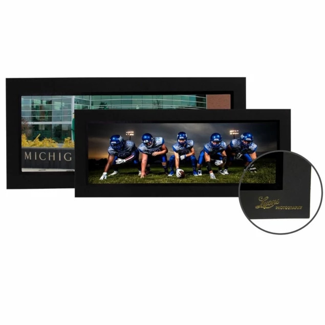 Side loading slip in Black Black Tyndell Panoramic Easel 8x20, 8x24, 10x20, 10x24.