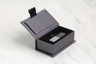Crystal Flash Drive and Fabric USB Box Bundle by Tyndell Details