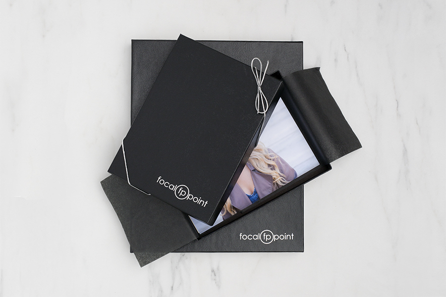 Black Leather Portrait Box