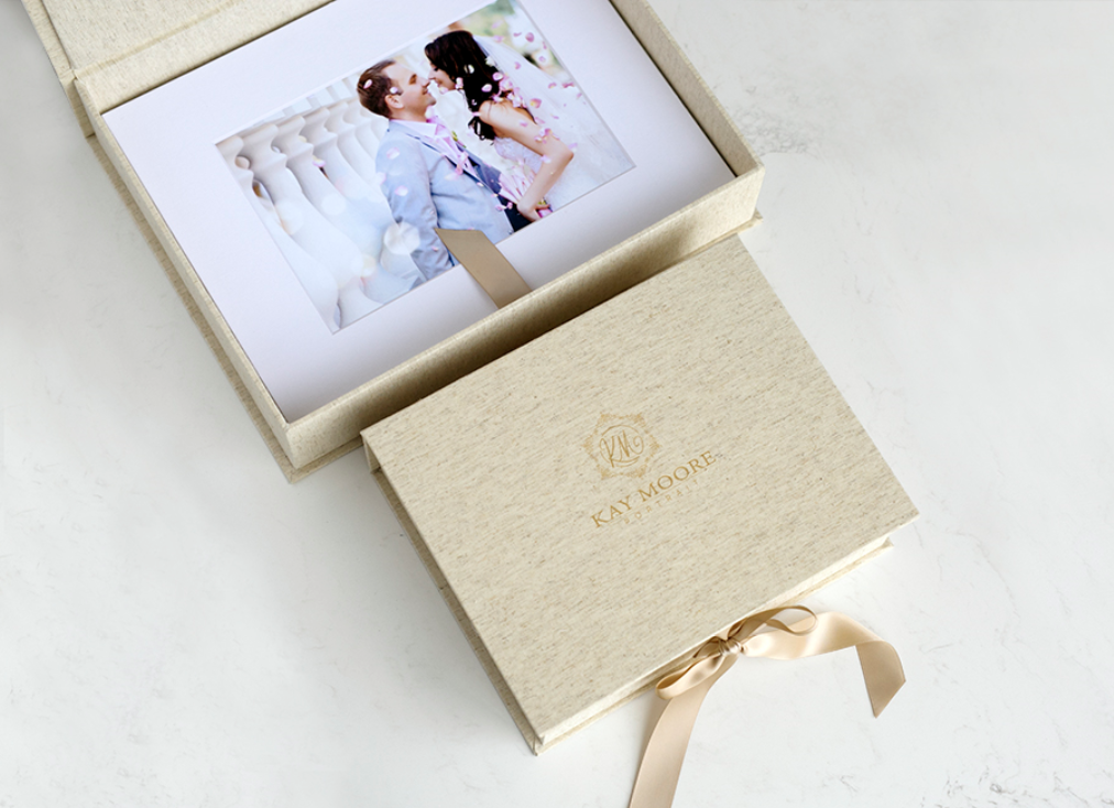 Linen Portfolio Box