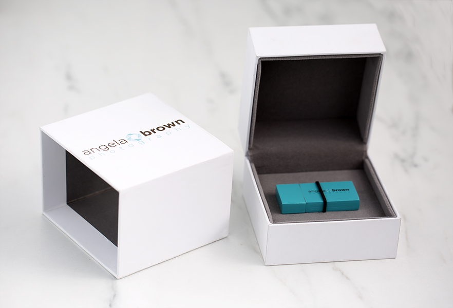 Soft Touch Box and Wood USB