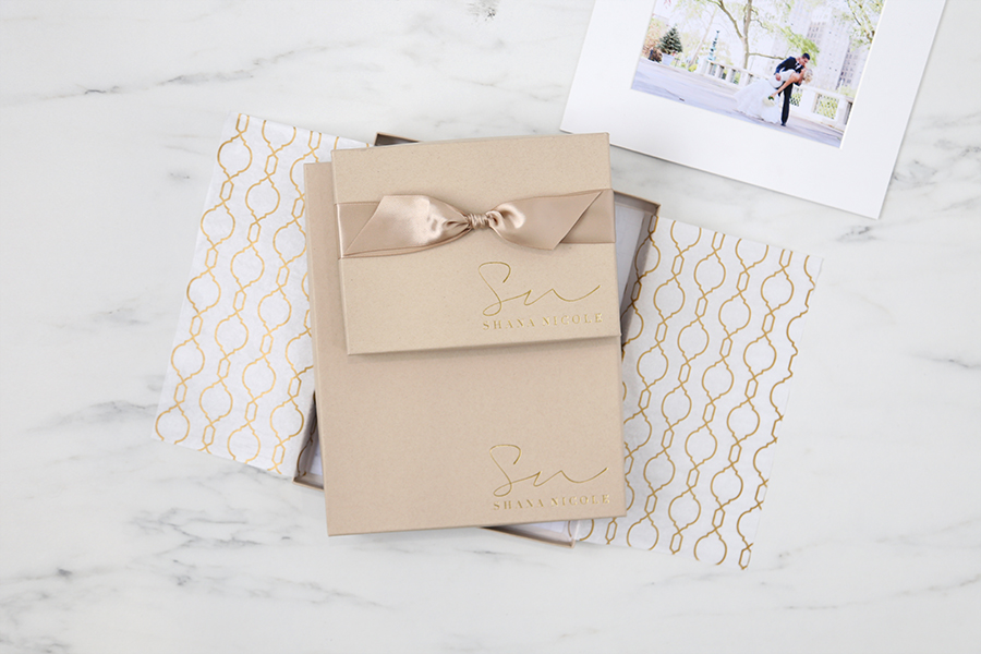 kraft portrait box