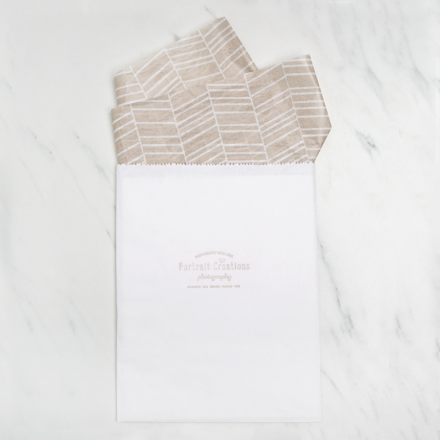 White Flat Bag